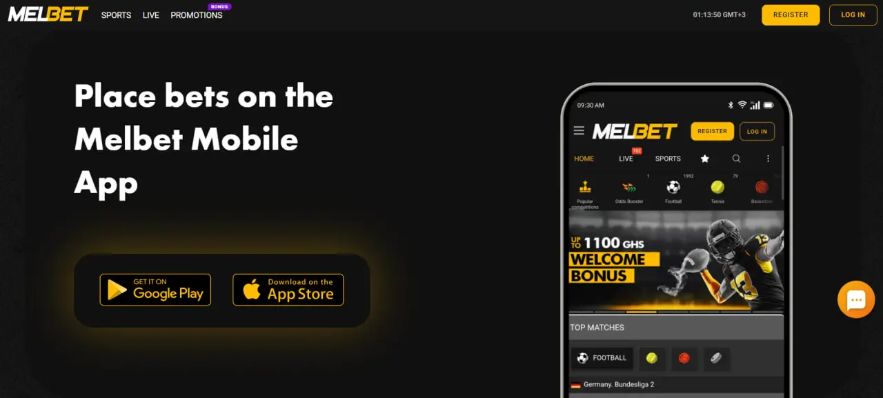 MelBet App in Ghana